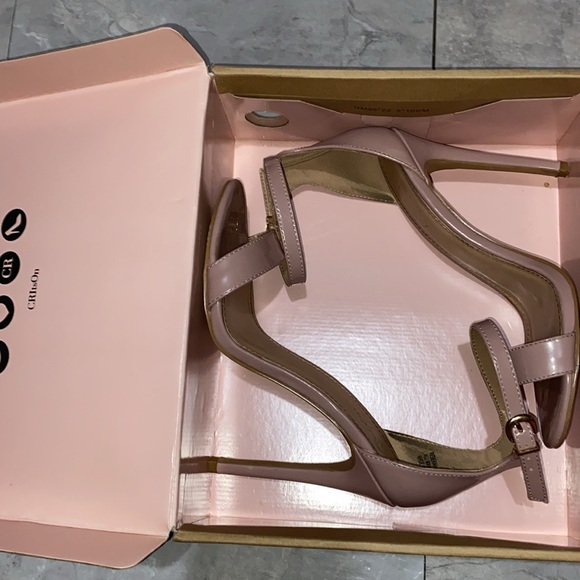 muave Charlotte Russe size 6 women heels open toe light pink shoes - Picture 8 of 8